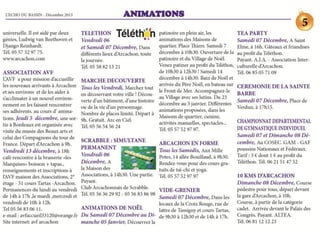 Echo du Bassin de Décembre