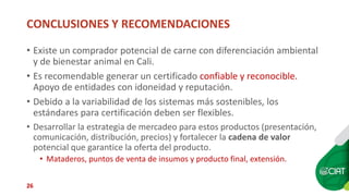 Sellos de carne eco amigable y de bienestar animal: están los consumidores de Cali dispuestos a pagar más?