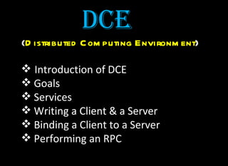 Dce Computer Dce rpc | PPT