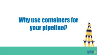 Why use containers for
your pipeline?
 