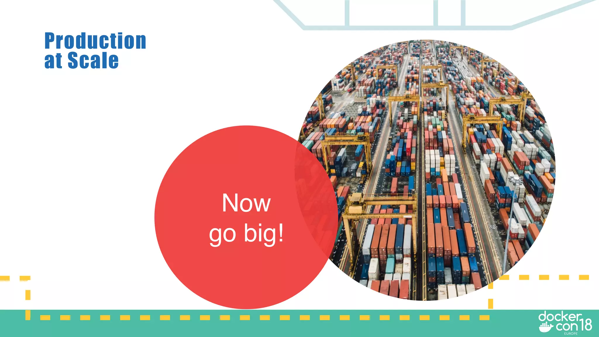 Production
at Scale
Now
go big!
 