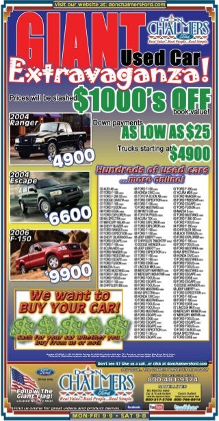 Don Chalmers | Albuquerque Ford Dealer | Giant Used Car Extravaganza