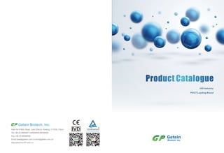 Product CatalogueProduct Catalogue
IVD Industry
POCT Leading Brand
TUVRheinland
R
R
 