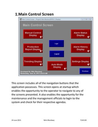 Hmi Panel Checklist.pdf Final Report - HMI-PLC Project | PDF