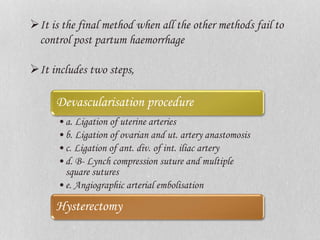 my ppt SURGICAL MANAGEMENT OF PPH | PPTX
