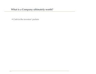 discounted cashflows