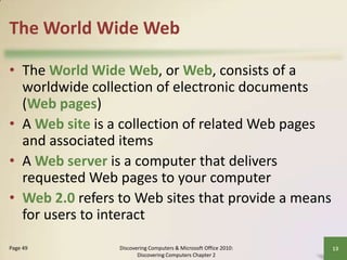 CH. 2 The Internet and The World Wide Web | PPTX