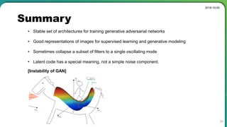 Deep Convolutional GANs - meaning of latent space | PDF