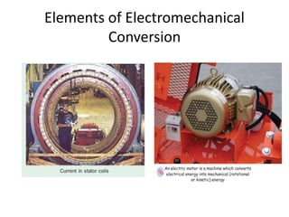 Elements of Electromechanical
Conversion
 