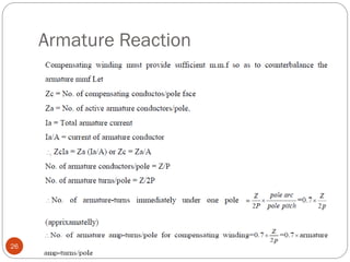 Armature Reaction
26
 