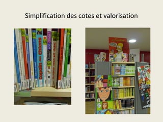 Simplification des cotes et valorisation 
 
