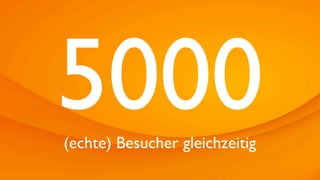 5000
(echte) Besucher gleichzeitig
 