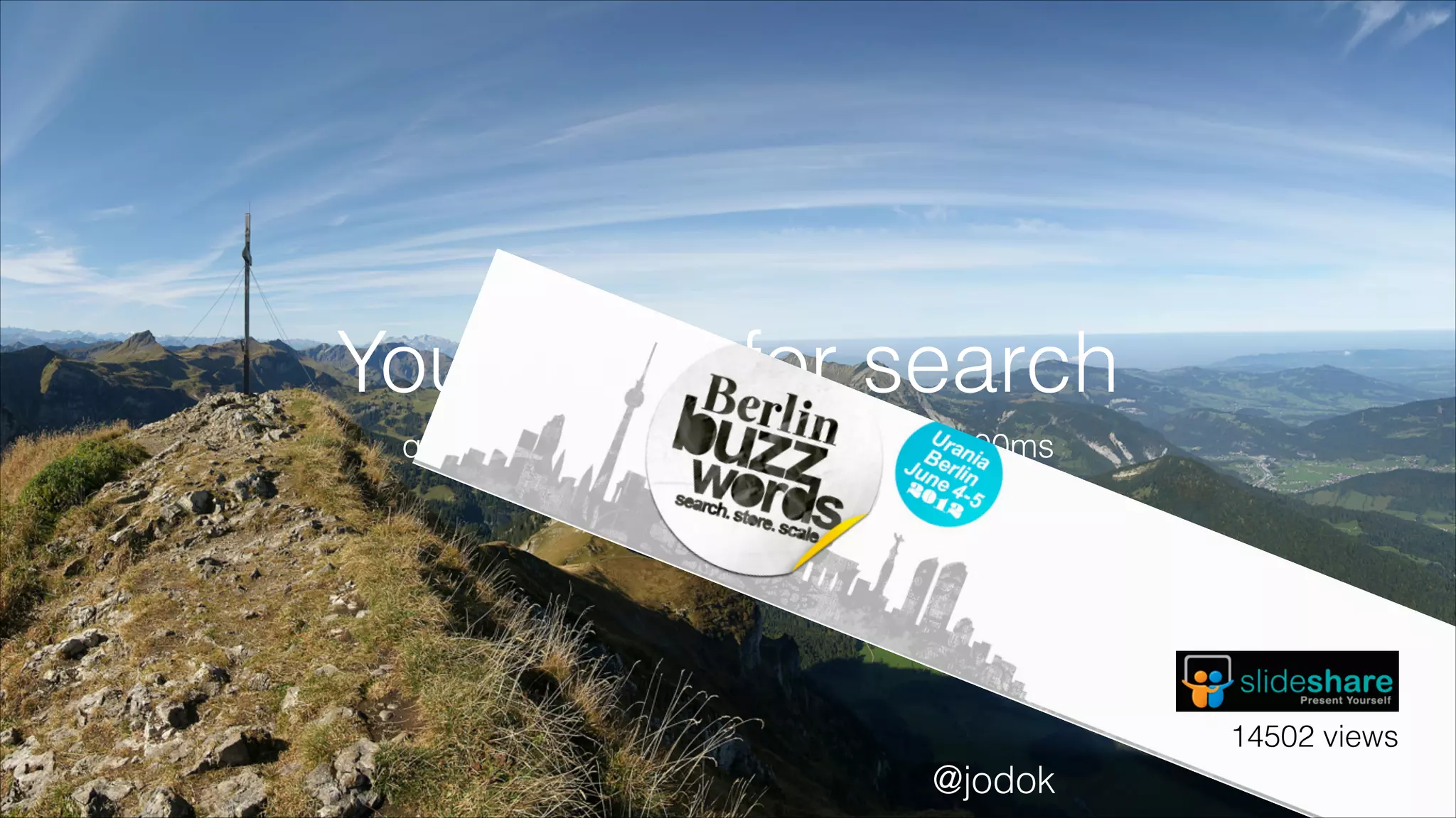 You know, for search
querying 24 000 000 000 Records in 900ms

14502 views

@jodok

 