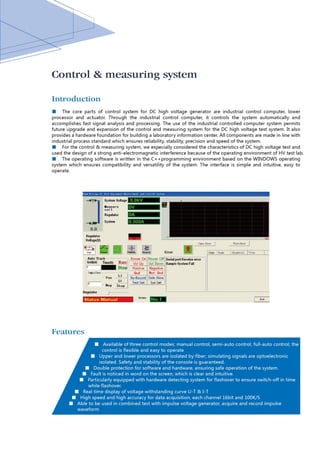DC High Voltage Test System