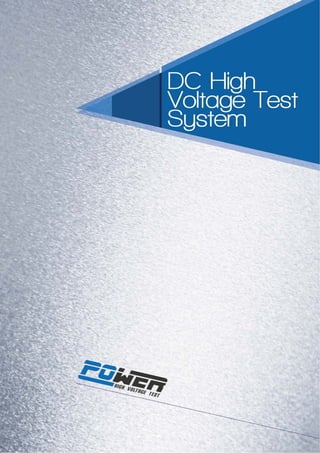 DC high voltage test system