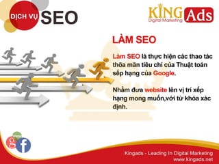 Dịch vụ seo king ads