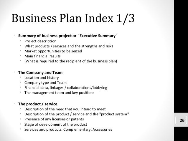 Business plan format picture