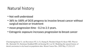 Ductal carcinoma in situ of breast - classification and management | PPTX