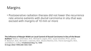 Ductal carcinoma in situ of breast - classification and management | PPTX
