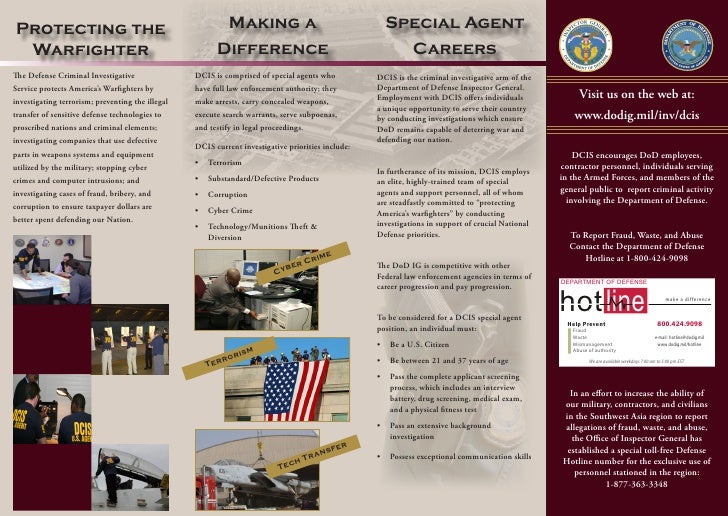 Defense Criminal Investigative Service Brochure