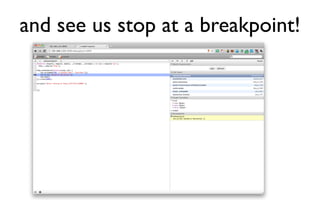 advantages of node
•   Javascript makes callback-based
    (“event”) programming familiar
• Fast: framework says take operations that normally block
    webserver and make them asynchronous
• Same language on client and server
• Same libraries on client and server
• Long-running connections to lots of clients: Comet
 