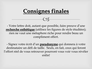 Declarer Son Amour Par L Entremise D Une Lettre