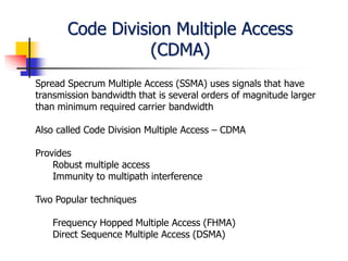 Digital Communication- Code division multiple access and DSSS | PDF