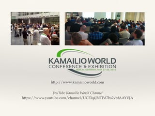 http://www.kamailioworld.com
YouTube Kamailio World Channel
https://www.youtube.com/channel/UCElq4JNTPd7bs2vbfAAYVJA
 