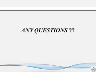 ANY QUESTIONS ??
 
