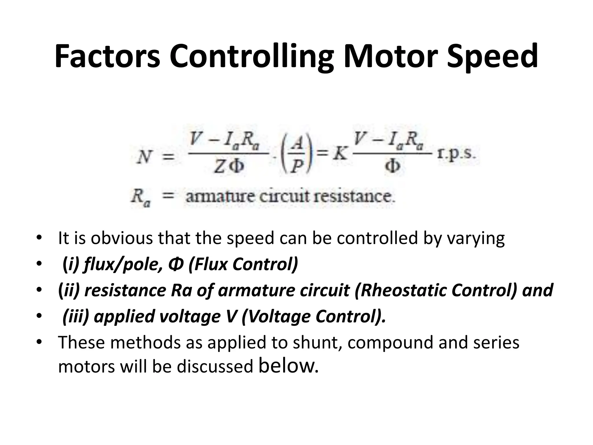 Dc Speed Control Graph DC Electrical Machine Modeling and speed control | PPTX