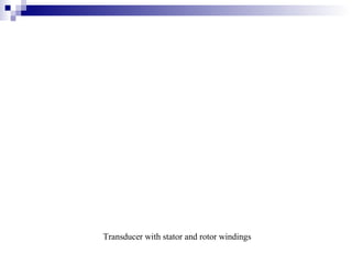 Transducer with stator and rotor windings
 