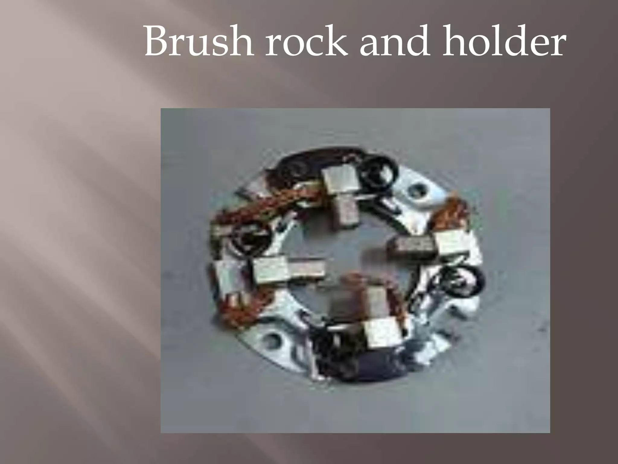 Brush rock and holder
 