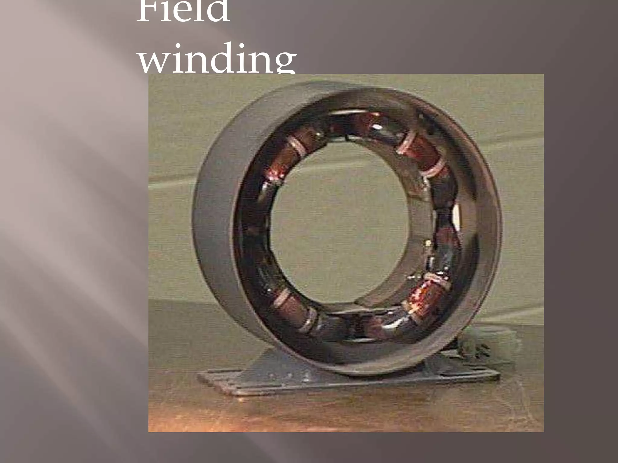 Field
winding
 