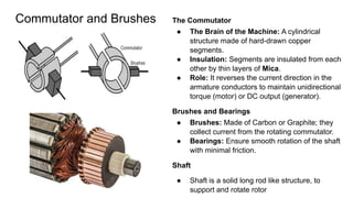 Comprehensive Overview of DC Machine Construction and Components | PDF