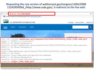 84
http://webharvest.gov/congress110th/20081124195939id_/http://www.usda.gov/
Requesting the raw version of webharvest.gov...