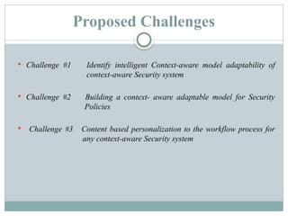 DC MEETING I on 19.3.2024 design of context aware security model | PPTX