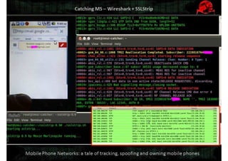 Mobile Network Security: a tale of tracking, spoofing and owning mobile phones. Defcon Moscow. OpenBTS & IMSI-catcher.