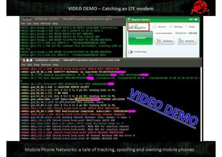 Mobile Network Security: a tale of tracking, spoofing and owning mobile phones. Defcon Moscow. OpenBTS & IMSI-catcher.