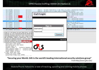 Mobile Network Security: a tale of tracking, spoofing and owning mobile phones. Defcon Moscow. OpenBTS & IMSI-catcher.