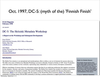 Oct. 1997, DC-5: (myth of the) 'Finnish Finish'




Wednesday, September 5, 12
 