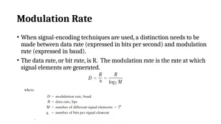Modulation Rate Symbol DC MODULE 3 PPT from the data communicatiobs | PPTX