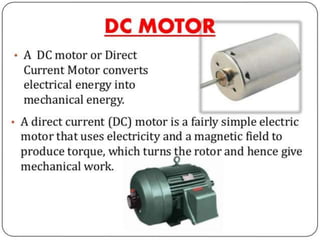 Dc motor ppt | PPTX