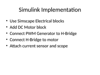 H Bridge Matlab Comprehensive DC Motor Modeling and Control Using MATLAB Simulink with ...