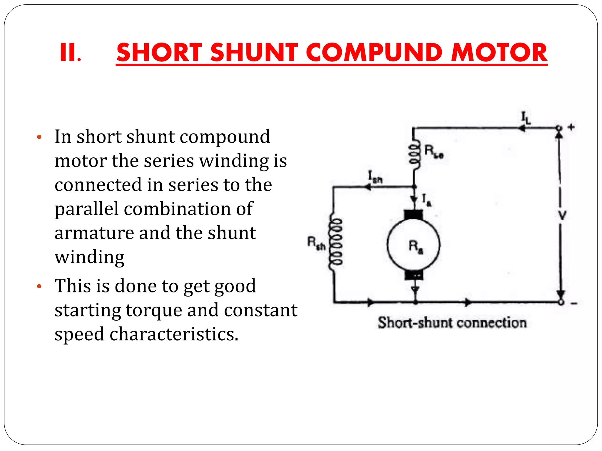 Dc motors and its types | PPTX