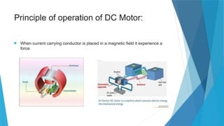 DC MOTORS basic details and information ppt | PPTX