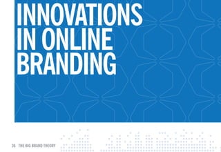 INNOvATIONS
  IN ONlINE
  BRANDING

36 THE BIG BRAND THEORY
 
