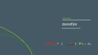 morefire
boosts productivity by 22%
CASE STUDY
 
