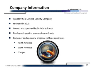 DCM SAP Services Presentation