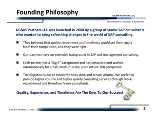 DCM SAP Services Presentation