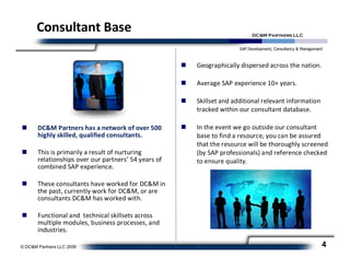 DCM SAP Services Presentation